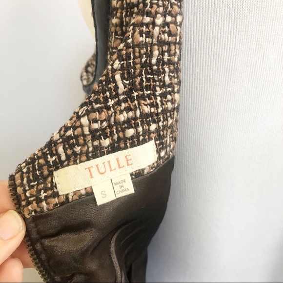 Tulle ModCloth tweed jumper dress zipper 731 - Picture 6 of 7